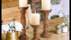 Suporturi de lumânări din lemn: creați lumini ambientale pentru casa dvs
